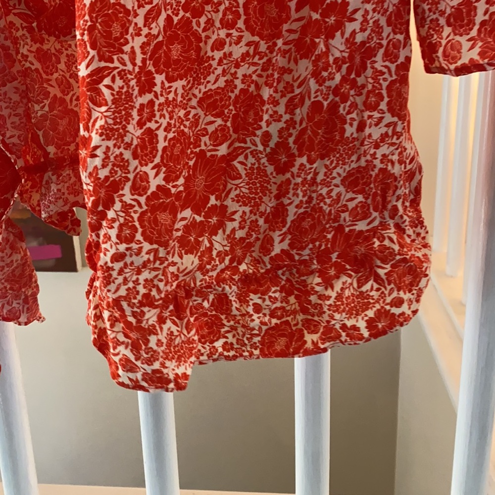 Topshop Ruffle Wrap Mini Dress - Picture 9 of 9
